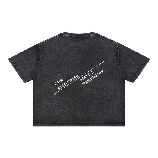 Mineral Wash Boxy Cotton T-Shirt