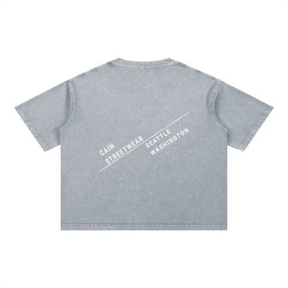 Mineral Wash Boxy Cotton T-Shirt