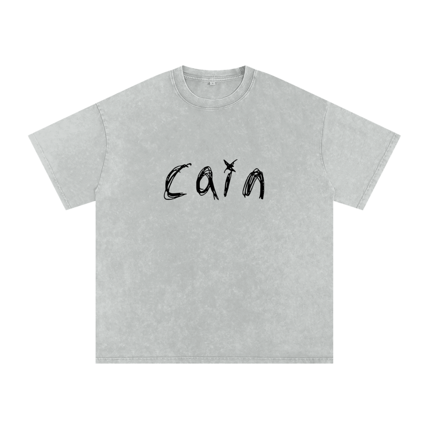 Snow Washed Oversized Cotton T-Shirt