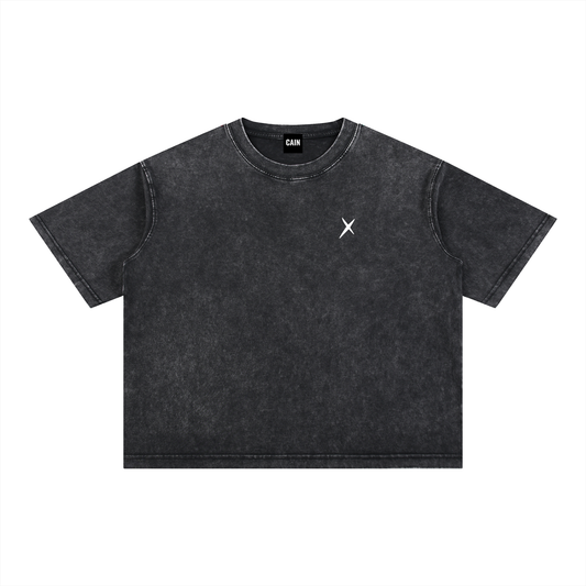 Mineral Wash Boxy Cotton T-Shirt