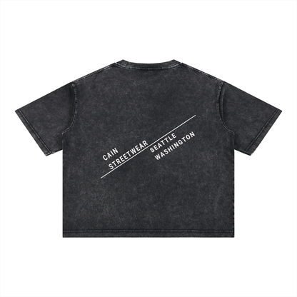 Mineral Wash Boxy Cotton T-Shirt