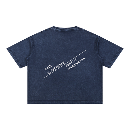 Mineral Wash Boxy Cotton T-Shirt