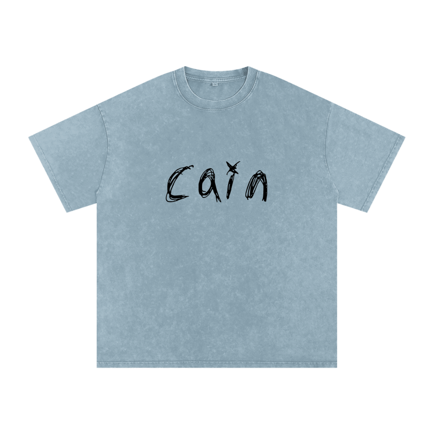 Snow Washed Oversized Cotton T-Shirt